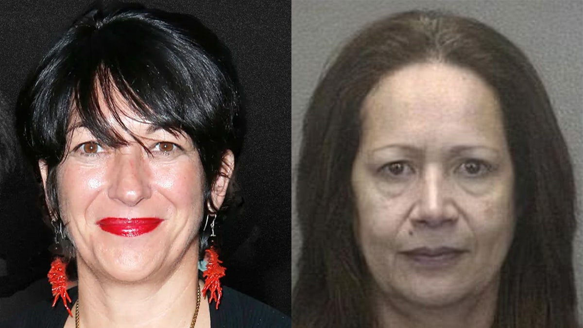 Ghislaine Maxwell and a booking photo of her new pal, Narcy Novack