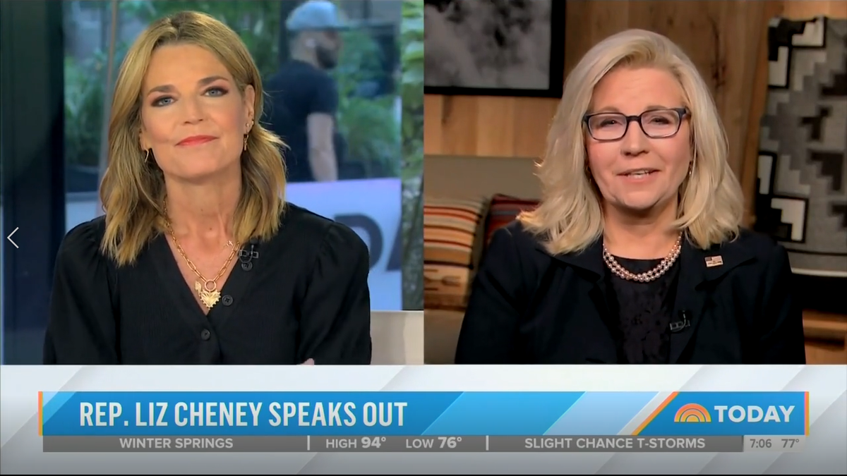 During an interview with Rep. Liz Cheney for NBC's "Today" show, co-host Savannah Guthrie asked if the recently defeated GOP lawmaker would run for president.