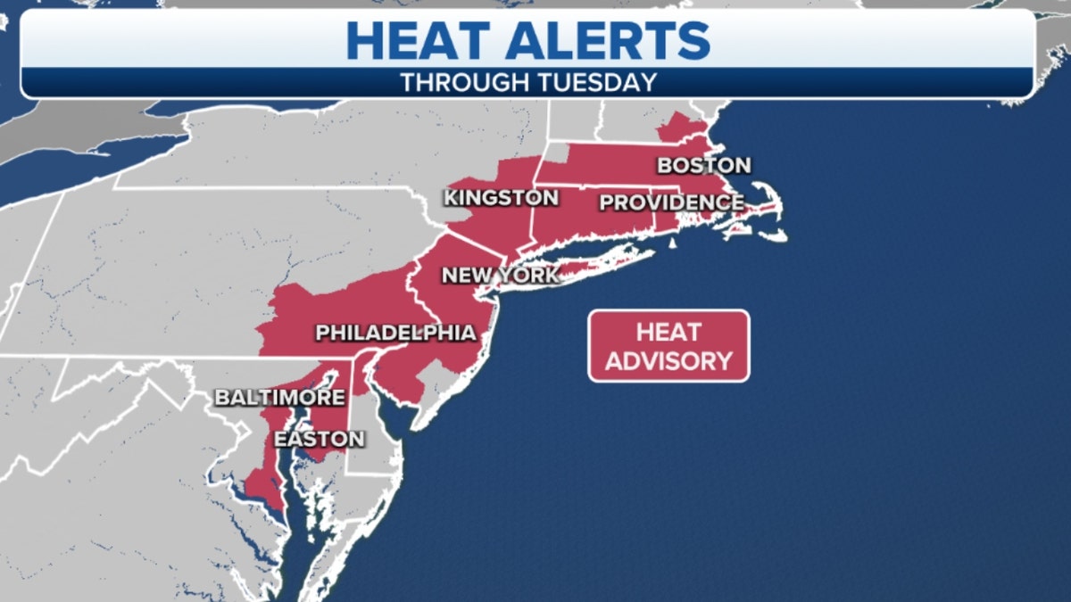 Northeast heat alerts