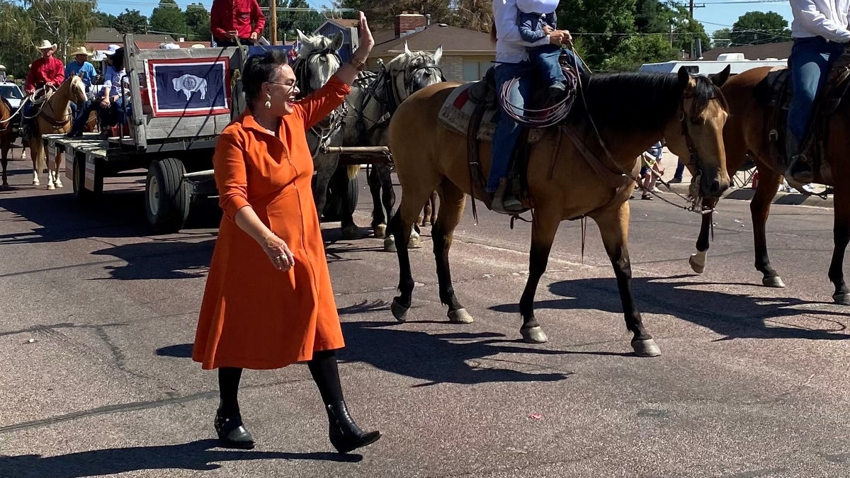 Harriet Hageman is backed by former President Trump