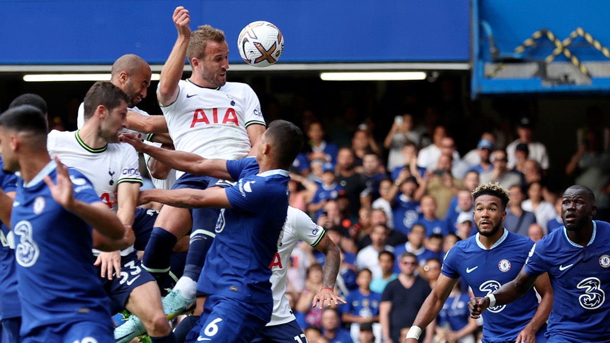 Harry Kane scores a goal