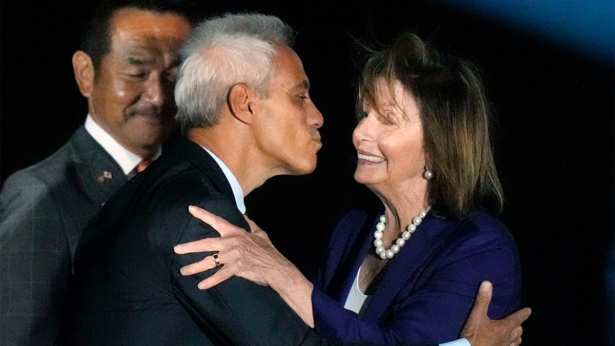 House Speaker Nancy Pelosi arrives near Tokyo during Asia trip