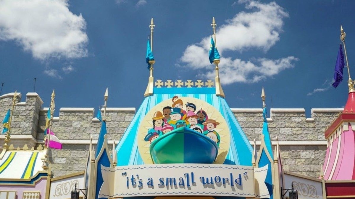 "It's a small world" ride entrance at Disney World