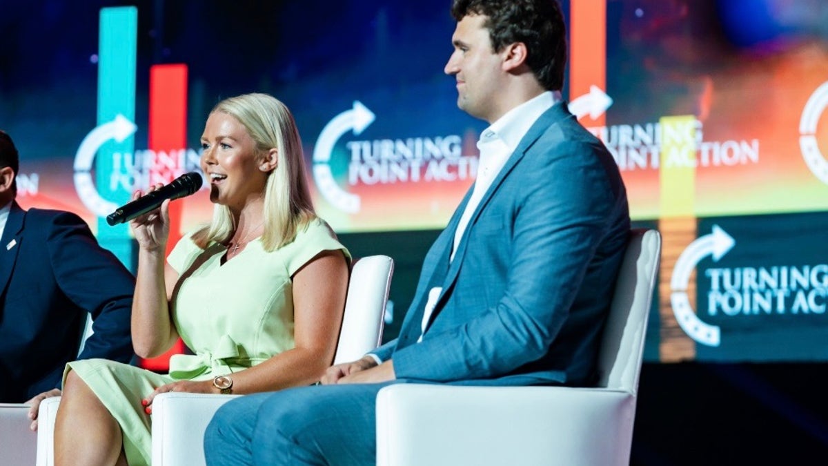 Karoline Leavitt and Charlie Kirk