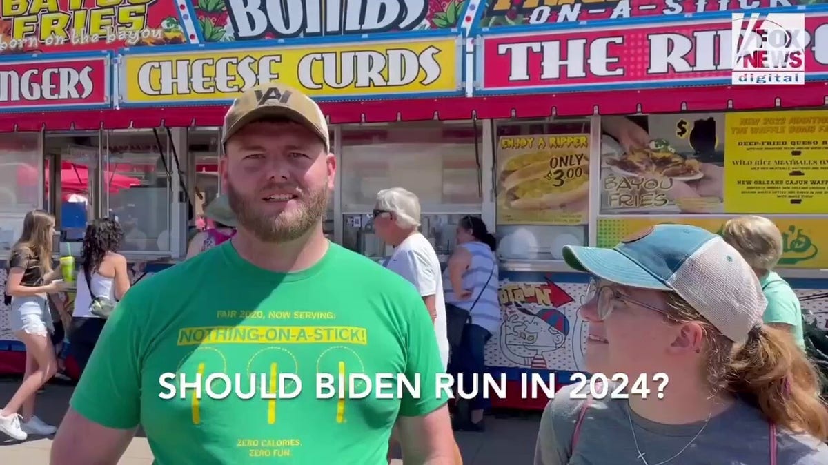 Iowans at the Iowa State Fair tell Fox News Digital that President Biden is "too old" to run 