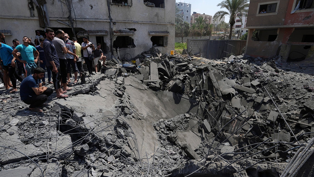 Israeli airstrike aftermath in Gaza City