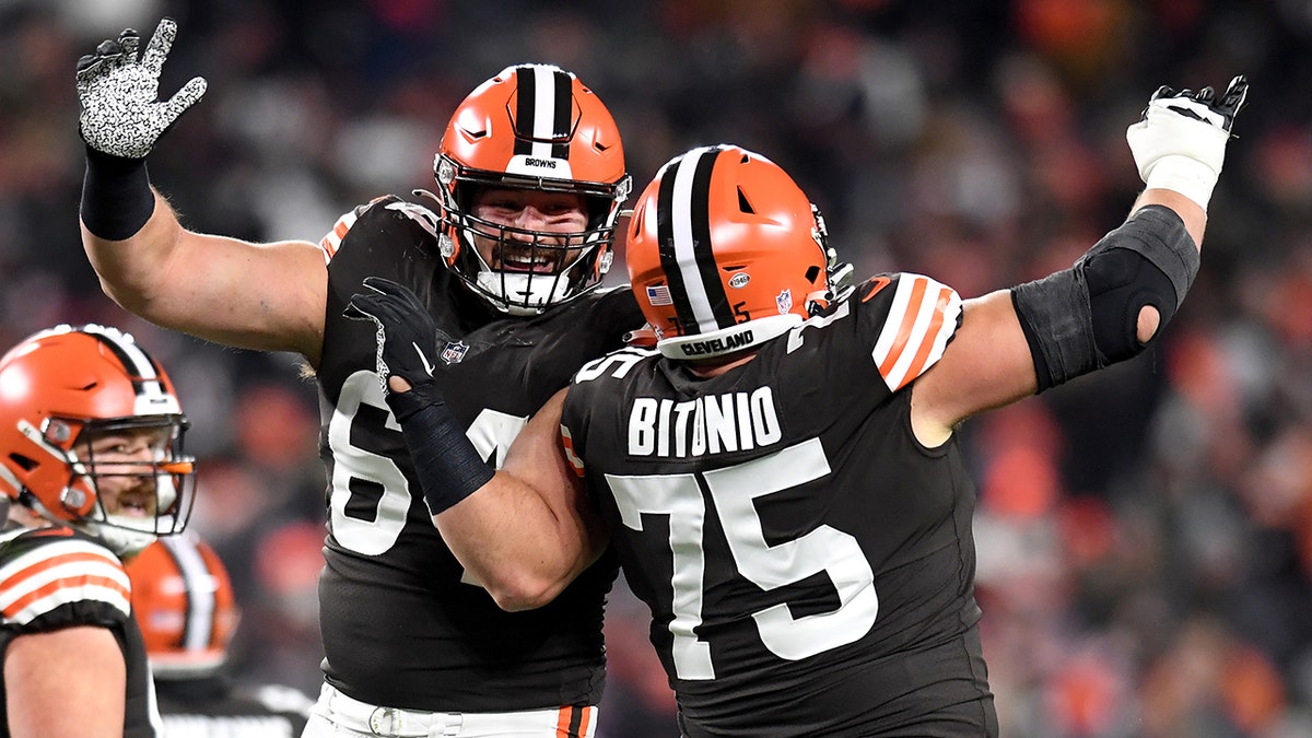 JC Tretter and Joel Bitonio