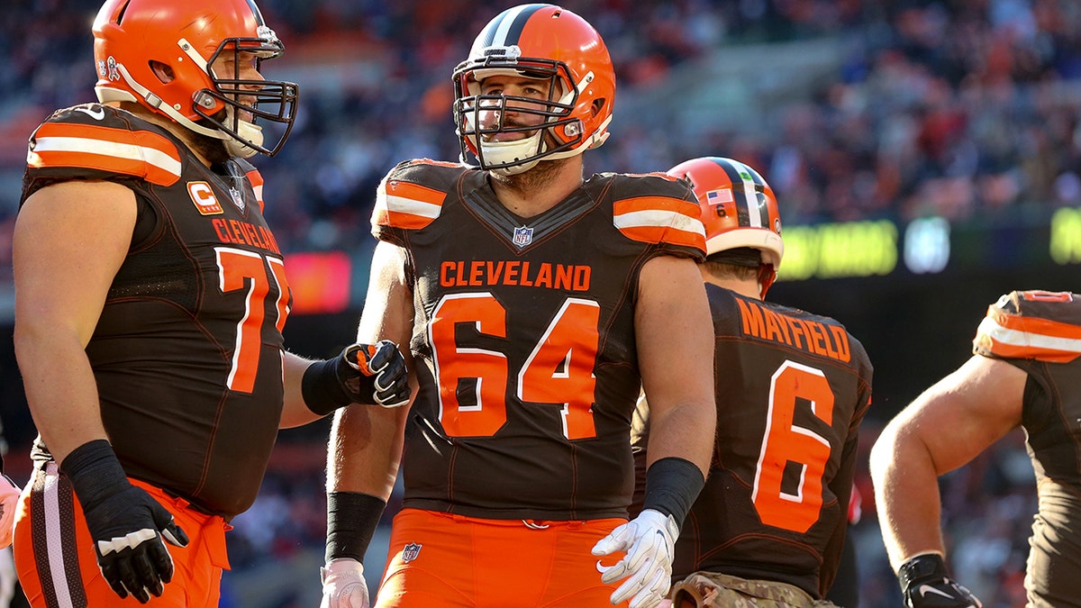 JC Tretter with the Browns in 2018