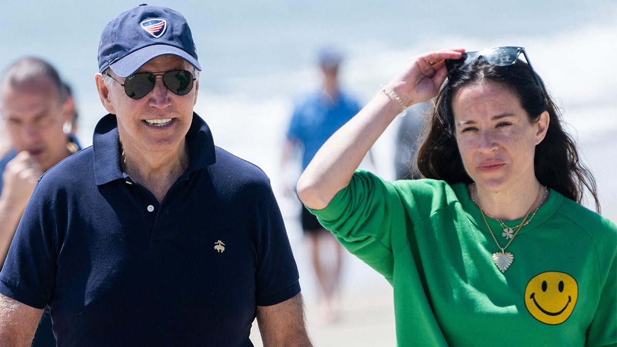 Ashley Biden is seen with her father President Biden in June 2022
