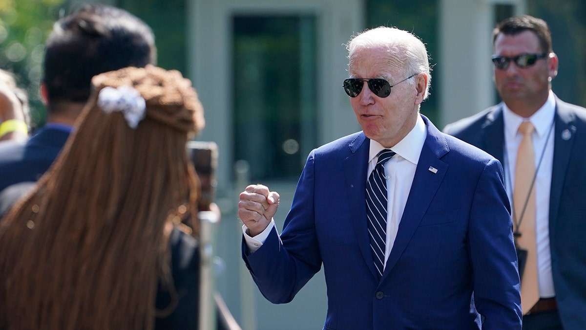 President Biden fist bump