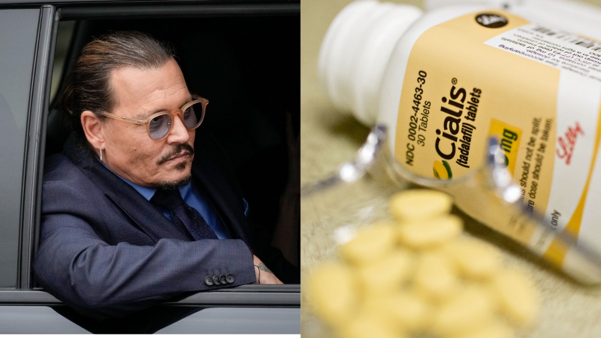Johnny Depp reportedly took Cialis for his erectile dysfunction