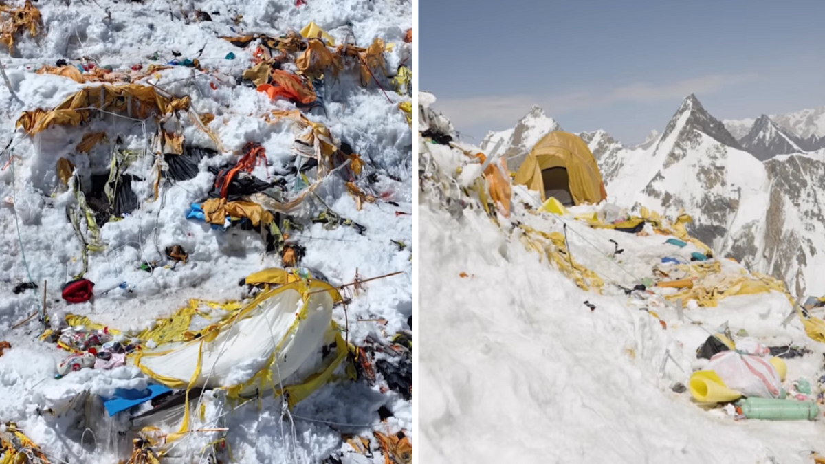 K2 Pakistan mountain garbage