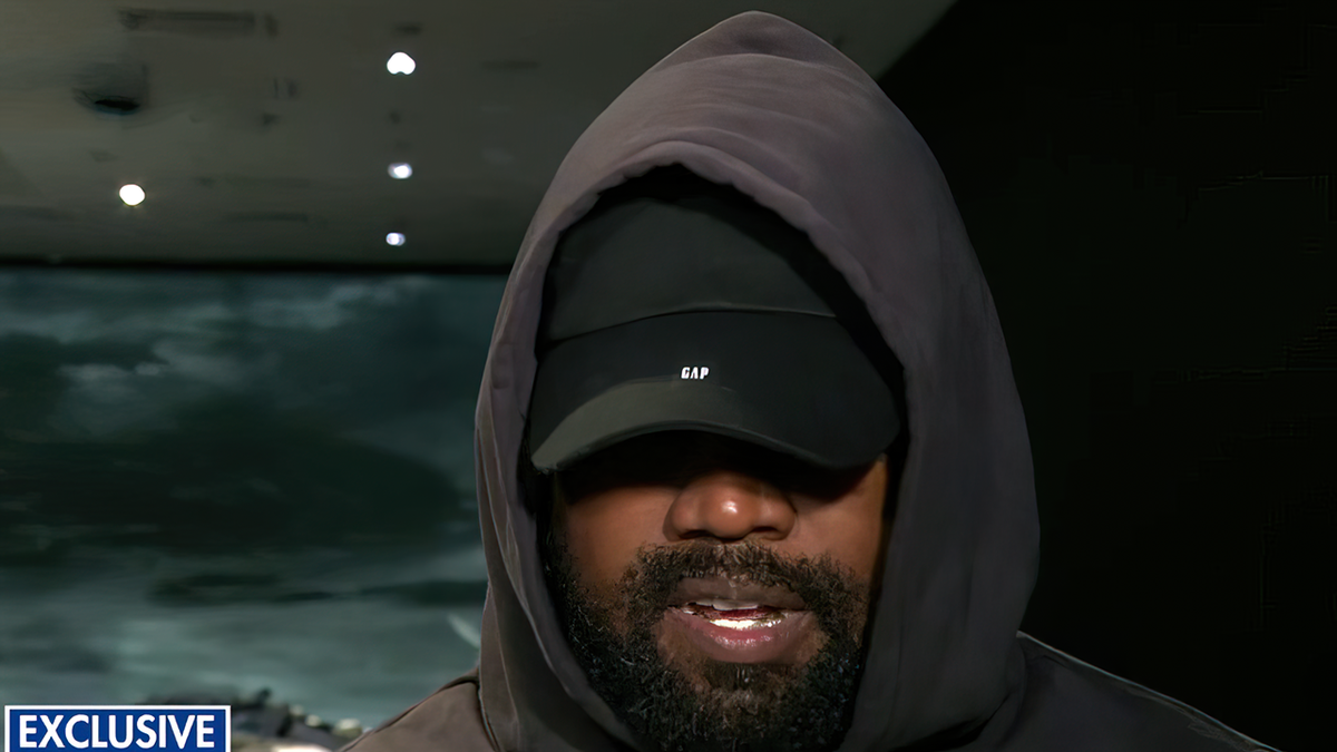 Kanye West wearing Gap