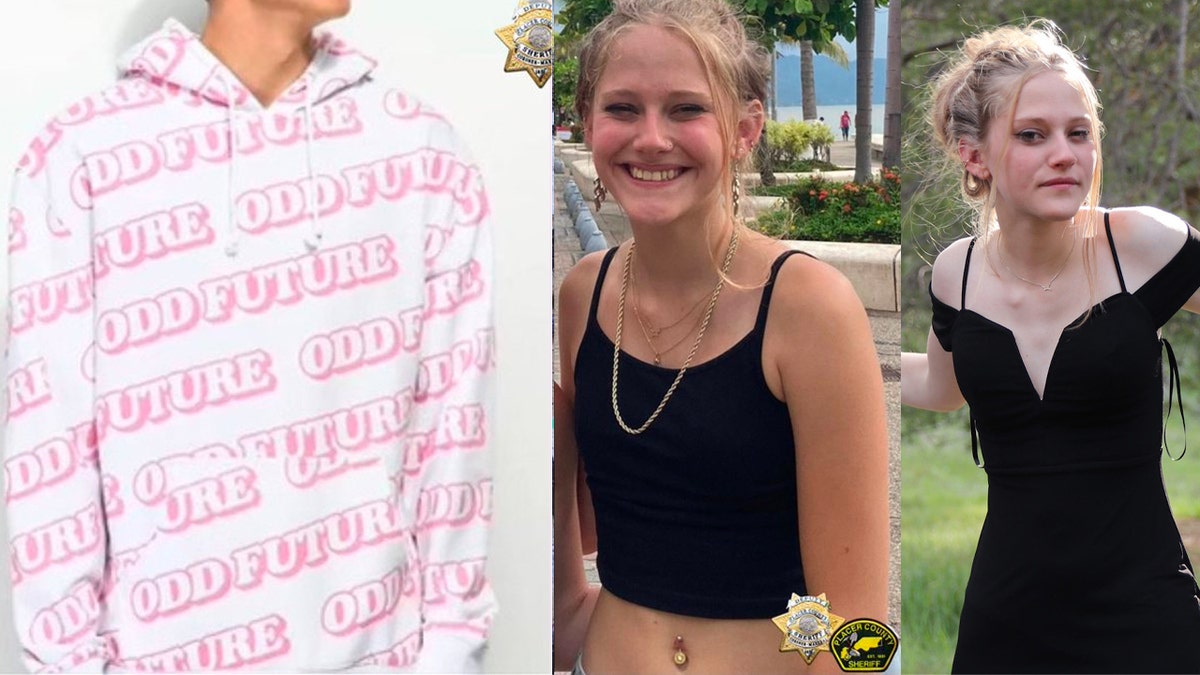 Kiely Rodni was seen wearing a pink and white 'Odd Future' hoodie