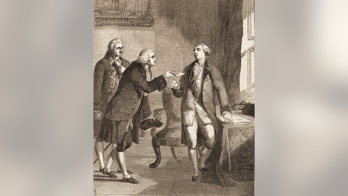 King George and Founding Father John Adams