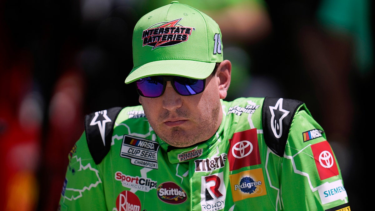 Kyle Busch crashed out of the Michigan race