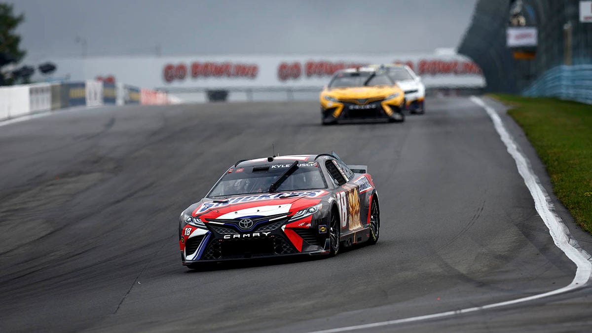 Kyle Busch drives his Toyota