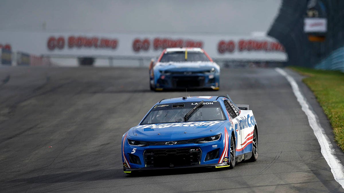 Kyle Larson drove to Victory Lane