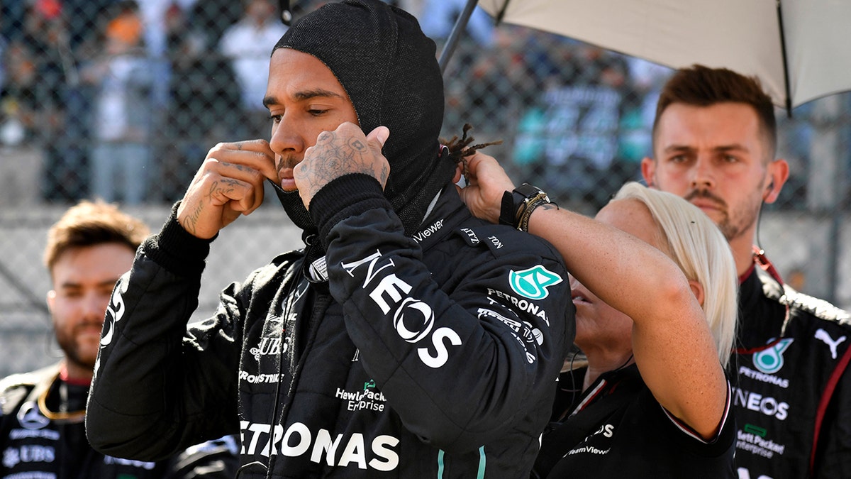 Lewis Hamilton at the Belgian Grand Prix