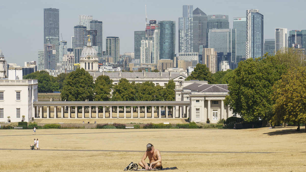 Greenwich Park London heat