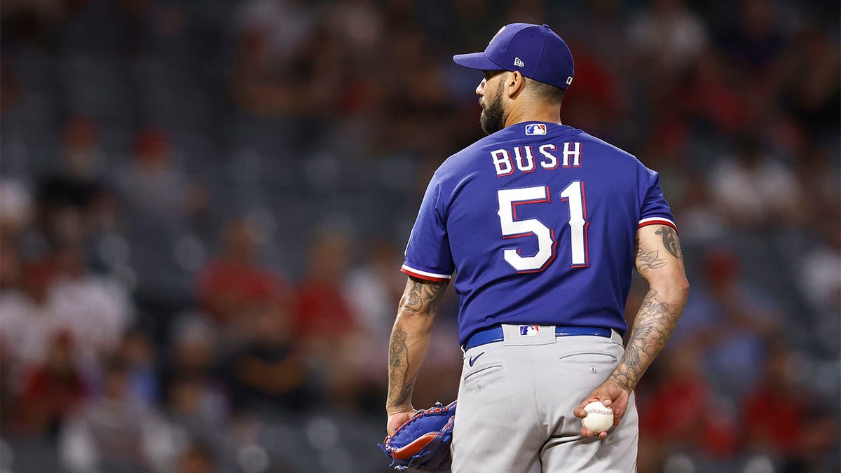 2022 Matt Bush Team Issued Blue Spring Training Jersey with 50th Anniversary  Commemorative Patch