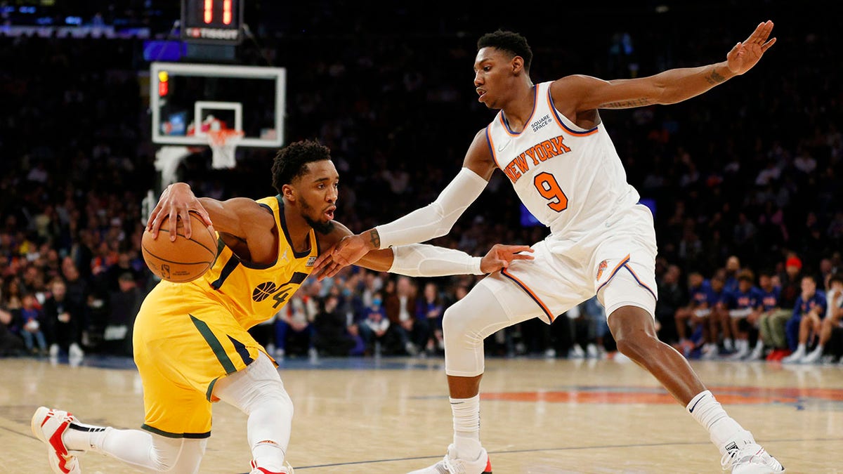 Donovan Mitchell and RJ Barrett