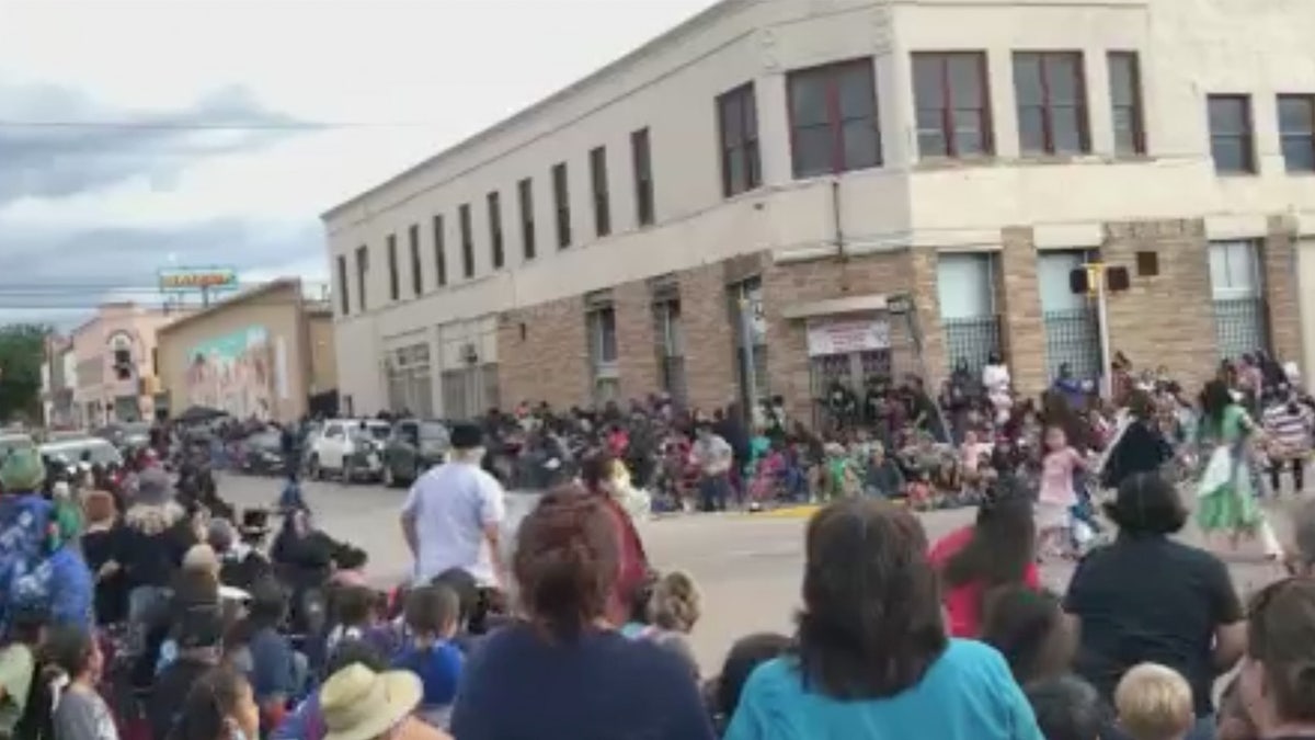 An SUV went speeding through a crowd on Thursday causing people to run in terror
