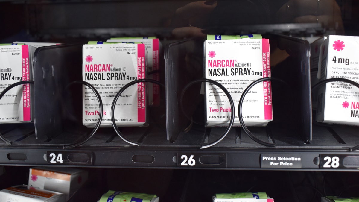 Narcan vending machine at Wayne State