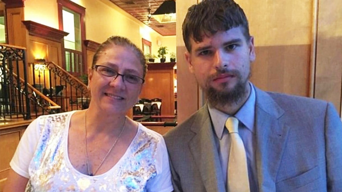 Nathan Carman with his mom, Linda Carman