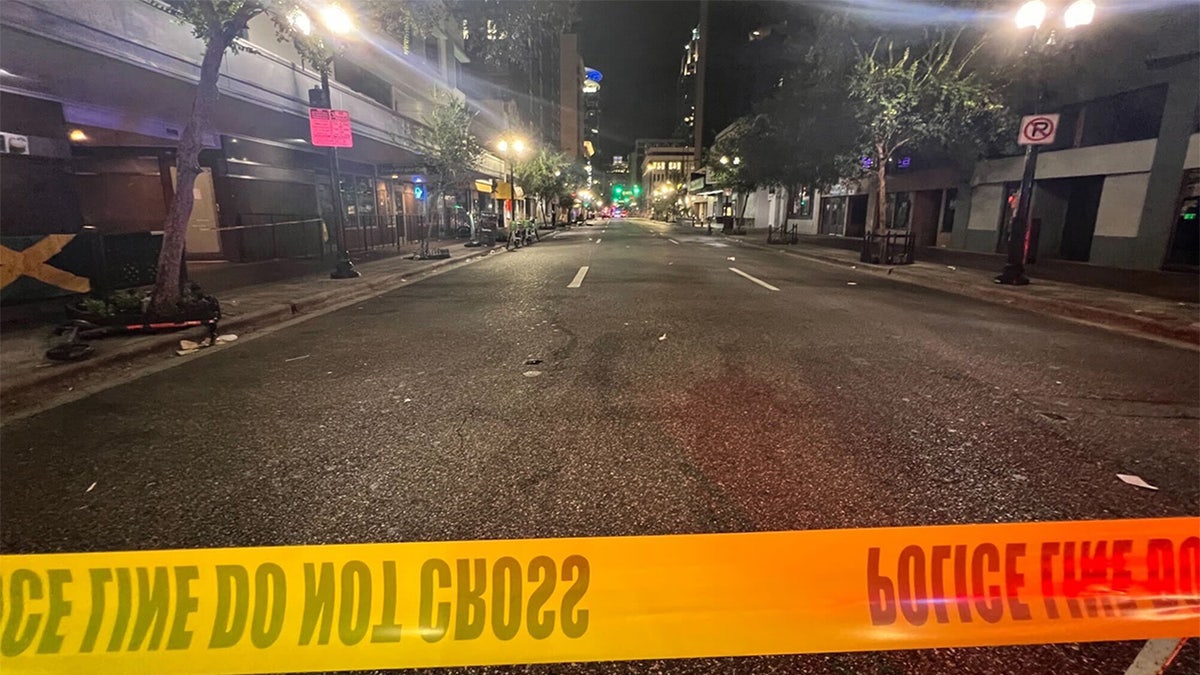 Downtown Orlando after shooting scene