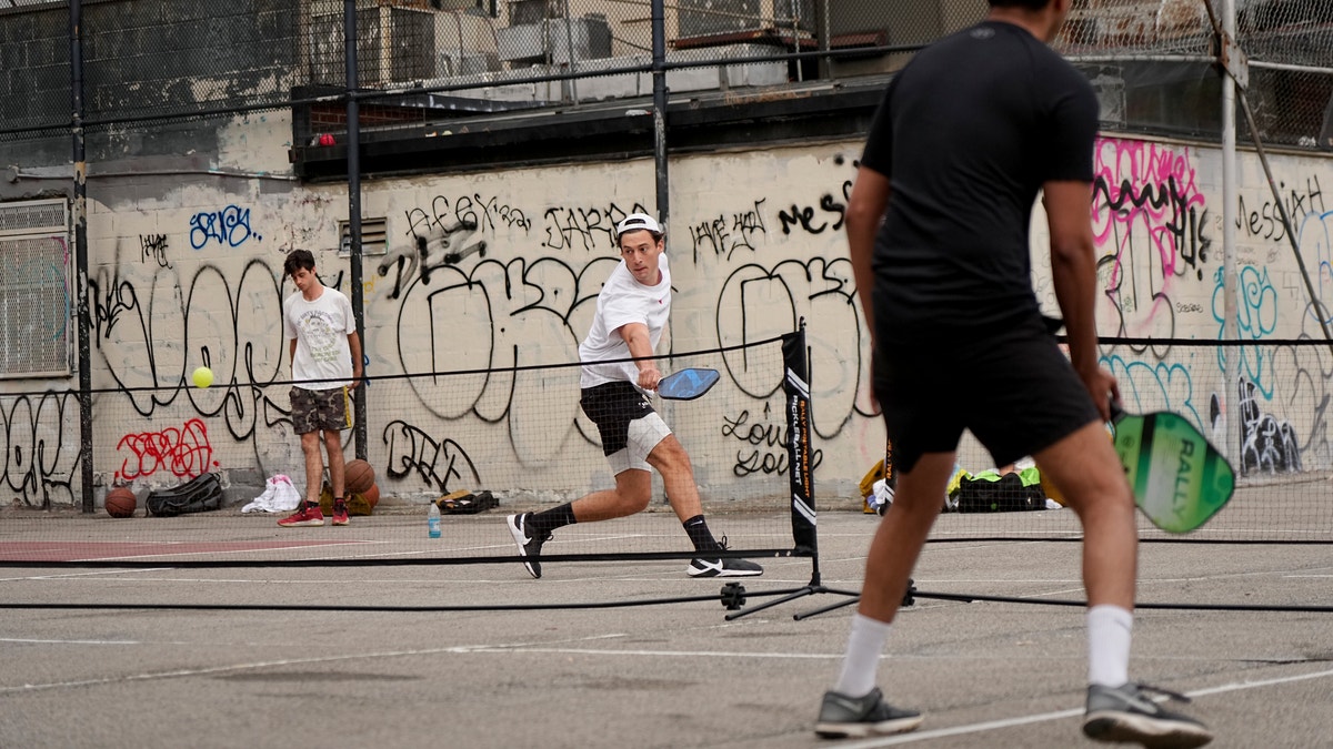 Pickleball players in NYC