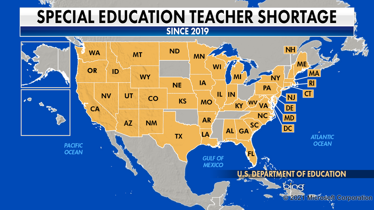 43 states had a special ed teacher shortage in 2019