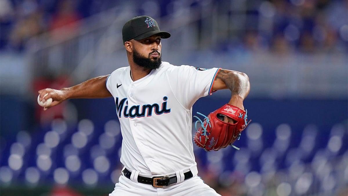 Sandy Alcantara pitching