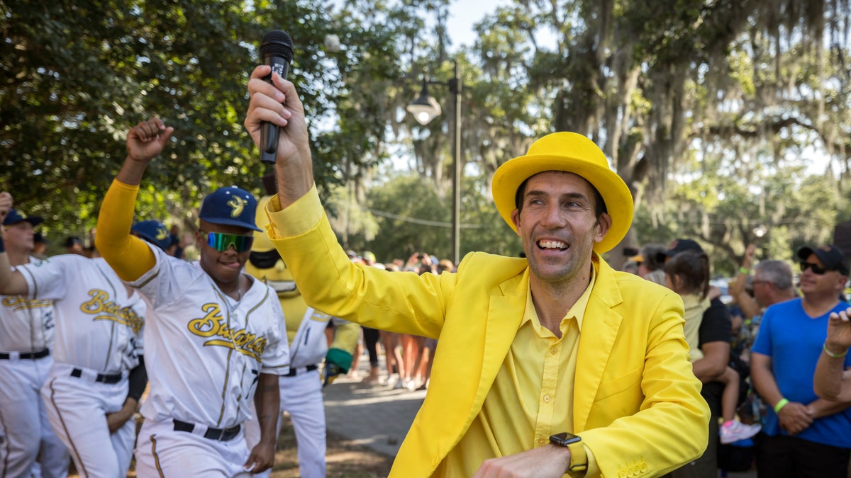 Bananas' owner Jesse Cole participates in pregame parade