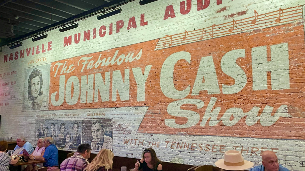 Mural at Johnny Cash's Bar