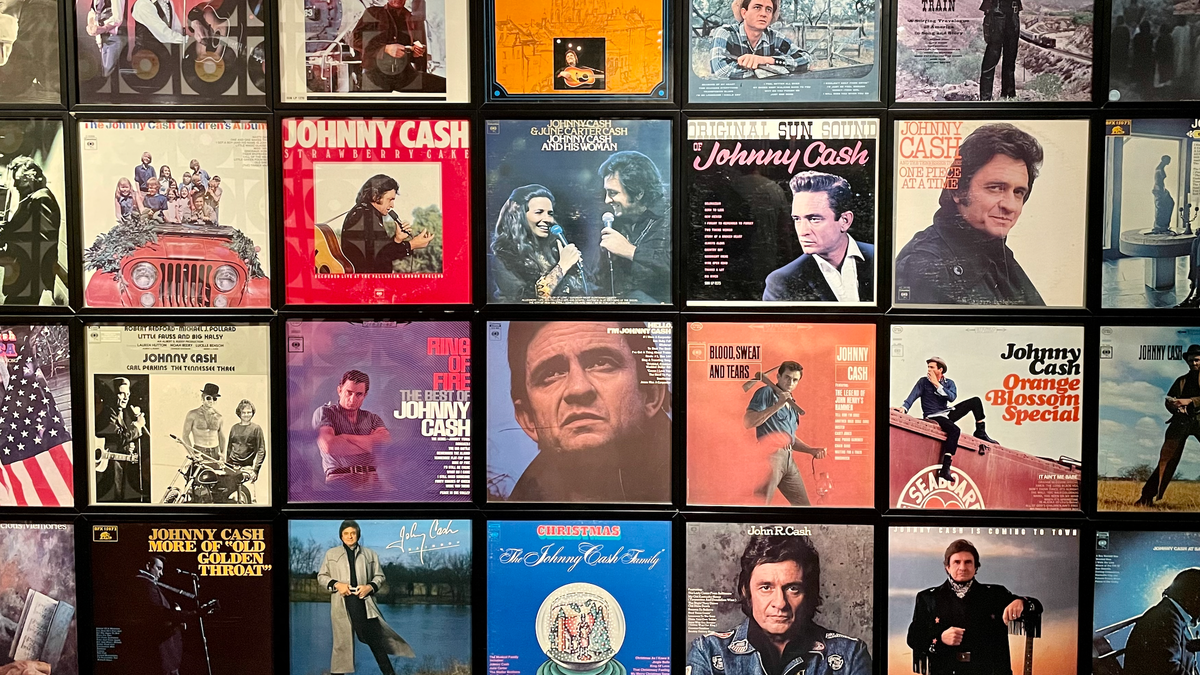 Album covers from Johnny Cash