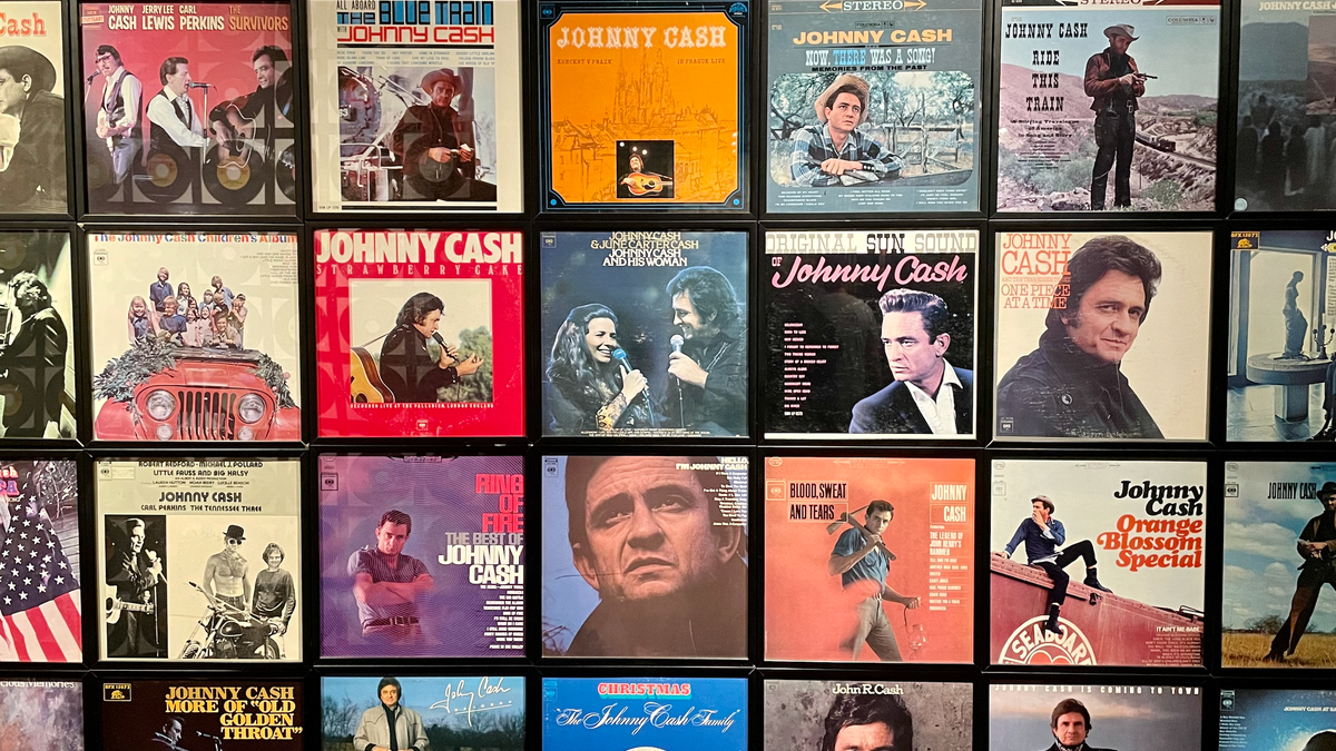 Album covers from Johnny Cash