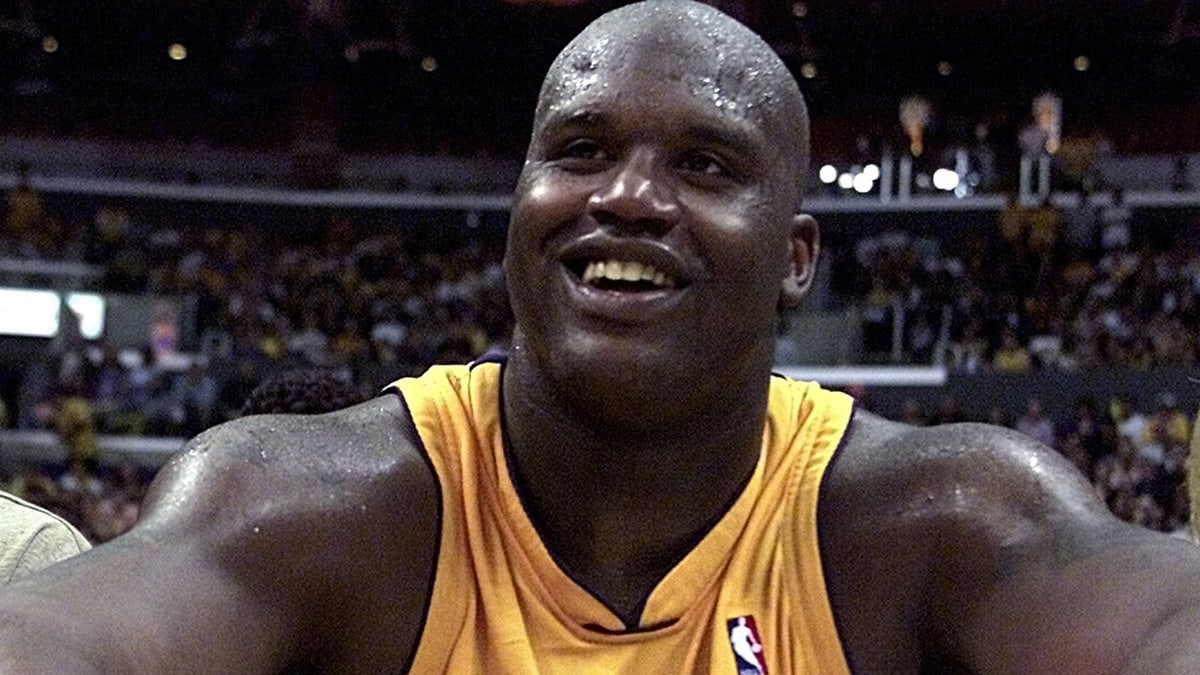 Shaq in 2001 with the Lakers