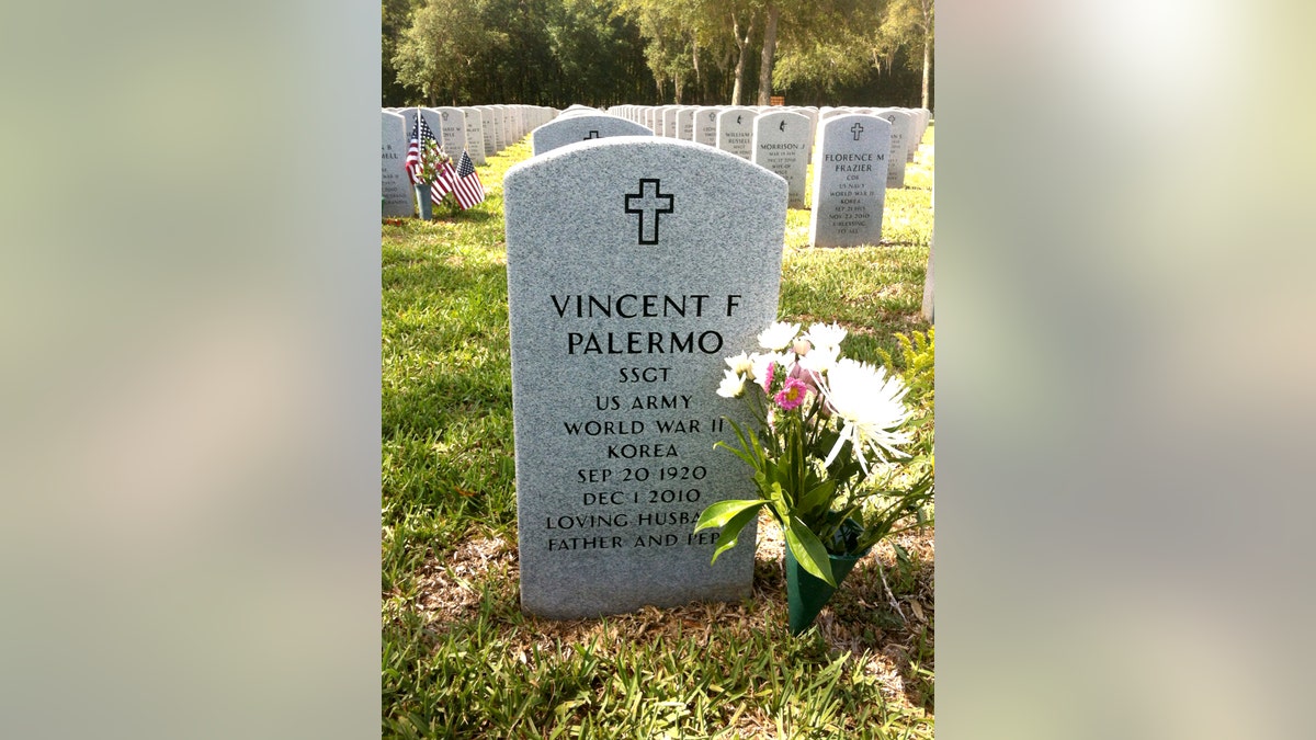 Grave of WWII, Korea vet Jimmy Palermo