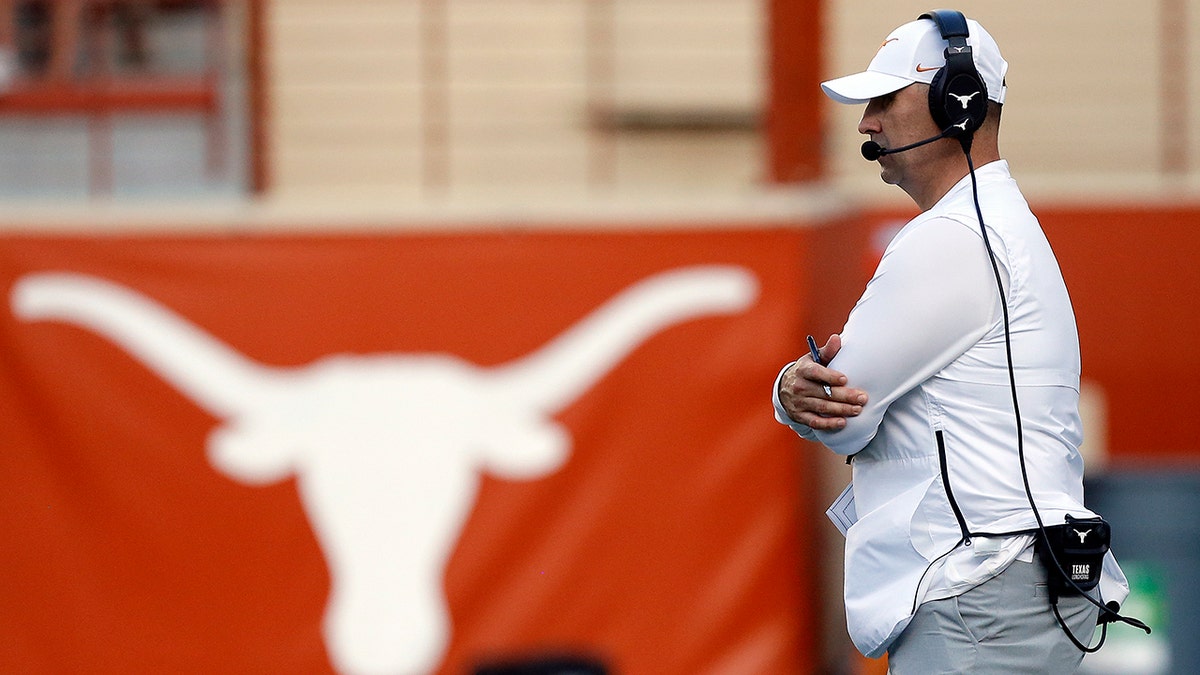 Steve Sarkisian during the spring game