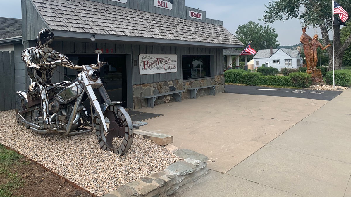 Site of Pappy Hoel's original motorcycle shop
