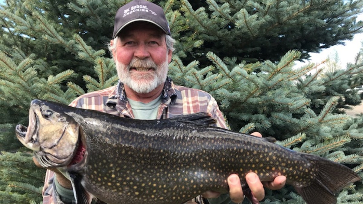 Tim Daniel and his record breaking brook trout