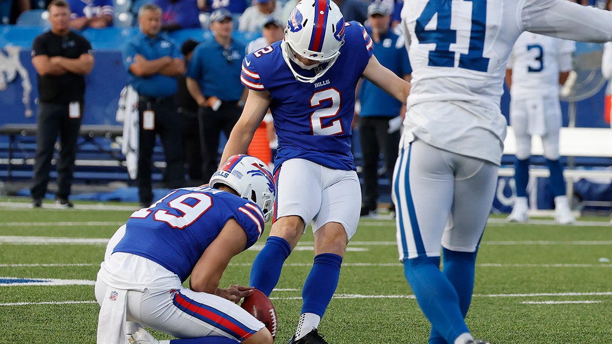Matt Araiza with a monster punt for the Buffalo Bills against the Colts