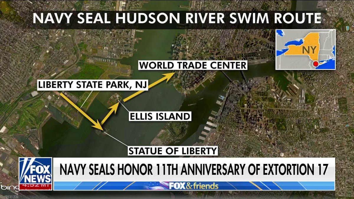 hudson river swim route