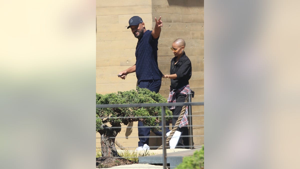 Will Smith and Jada Pinkett Smith in LA