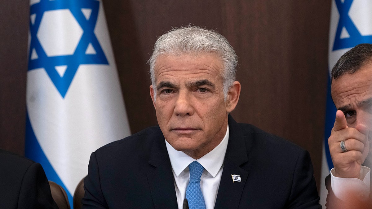 Yair Lapid preparing remarks