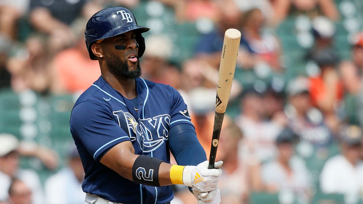 Yandy Diaz at bat