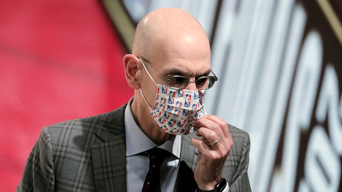 Adam Silver with mask