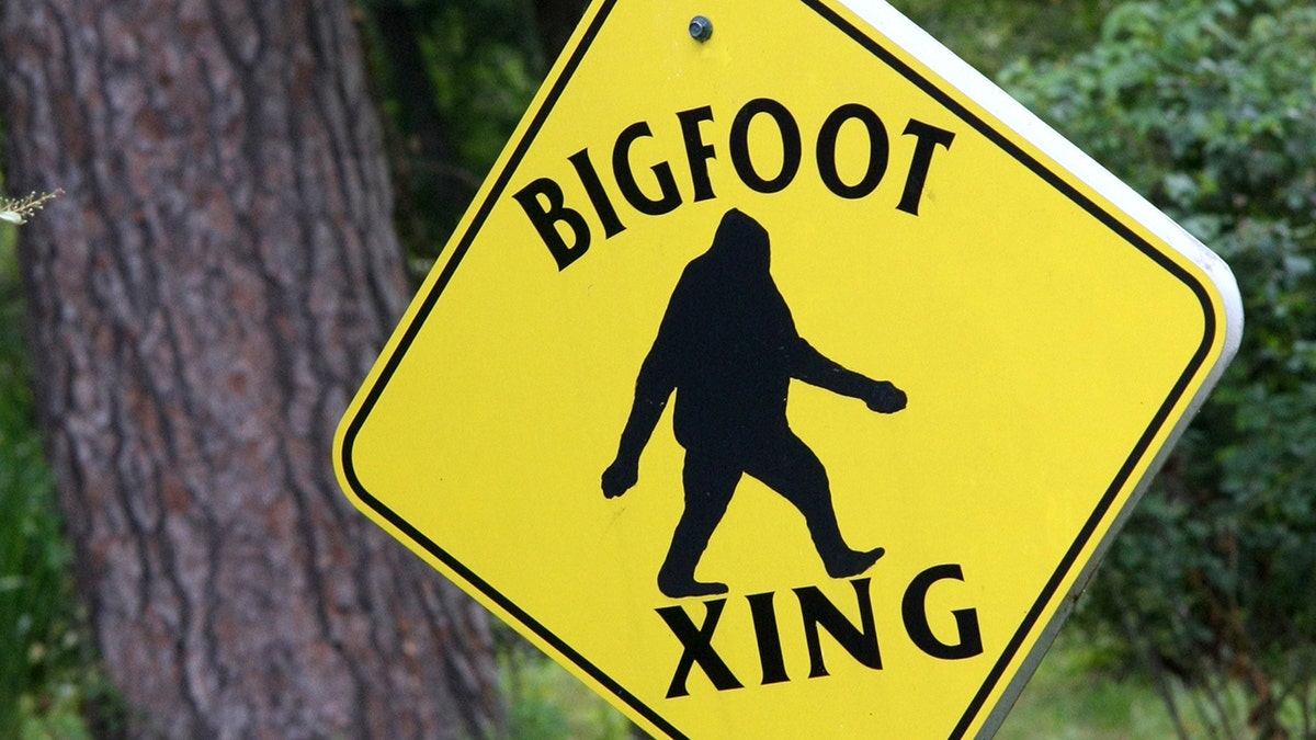 bigfoot crossing street sign