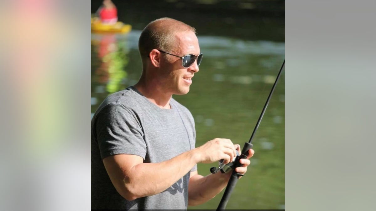 Brandon Reed, fishing, who passed away from a fentanyl overdose last year